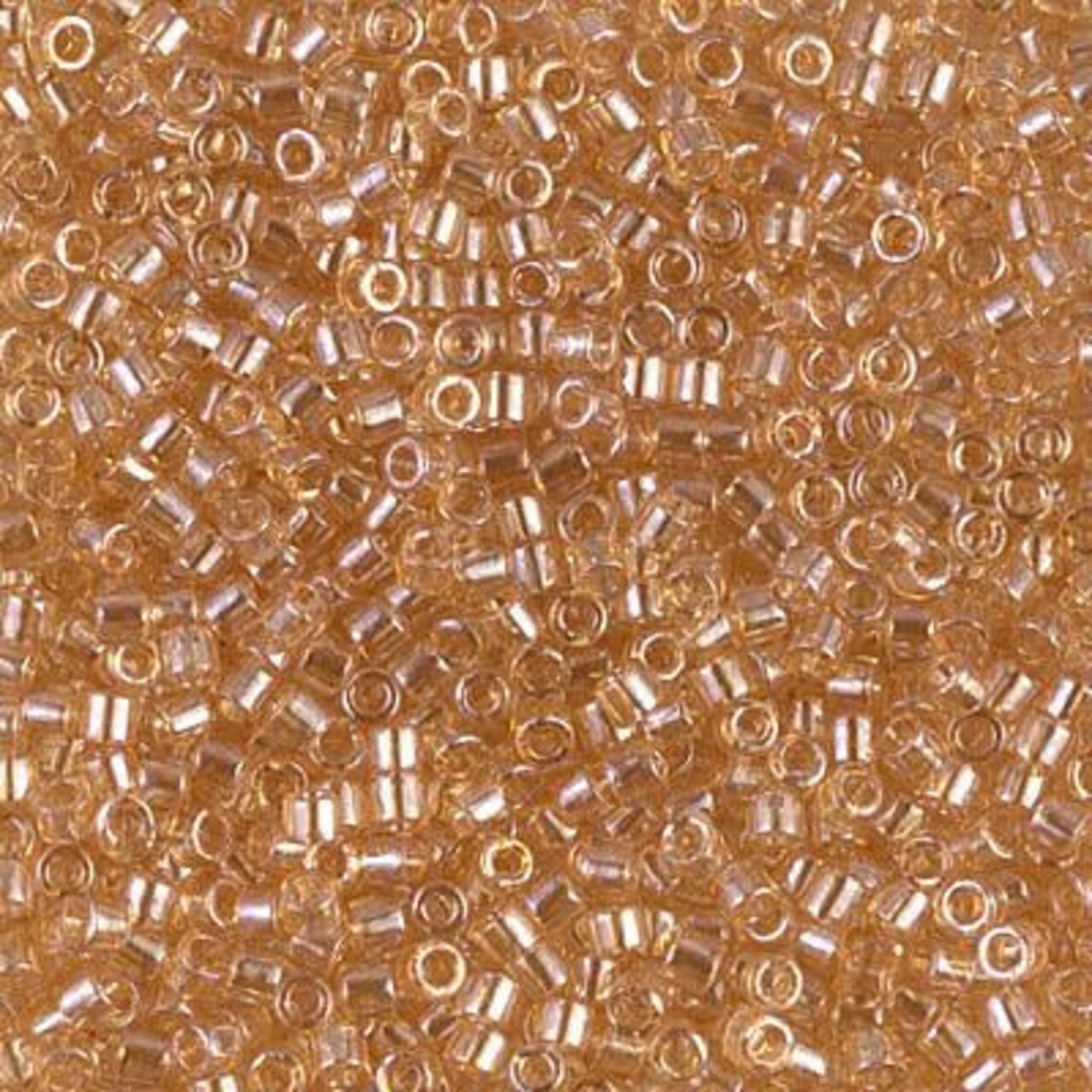 Miyuki Delica Bead 10/0, DBM0101, Light Smoky Topaz Gold Luster